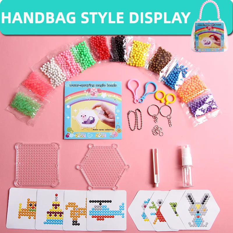 

Kids beads crafts for kids diy crystal beads creative material kids spray beads magic water puzzle toys for children