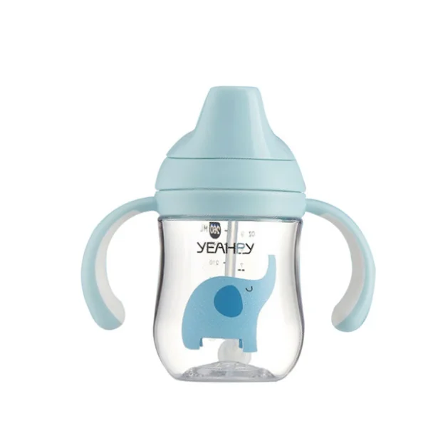 Детская бутылка с соломенной ручкой для обучения питьевой воде детская чашка