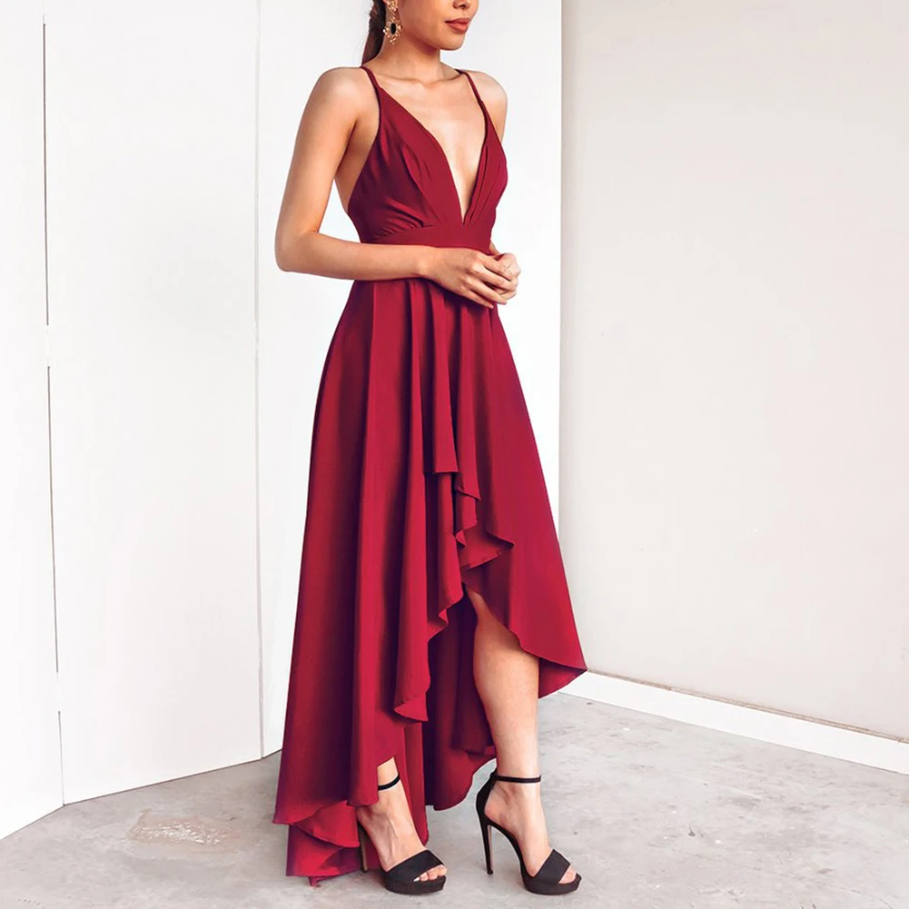 Женское Прозрачное Платье макси с цветочной вышивкой кружевное ажурное платье