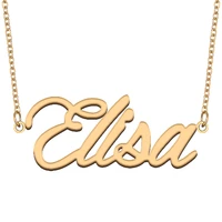 necklace with name elisa for his her family member best friend birthday gifts on christmas mother day valentines day