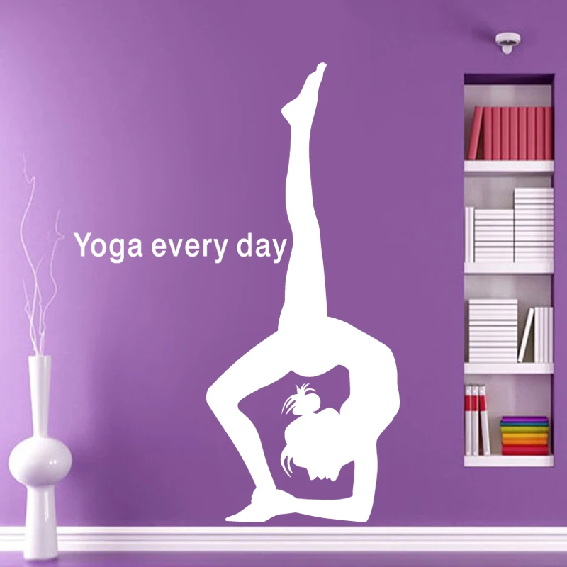 

Наклейка на стену для йоги и клуба, наклейка, постеры для бодибилдинга, виниловые наклейки на стену, украшение для дома, роспись, наклейка дл...
