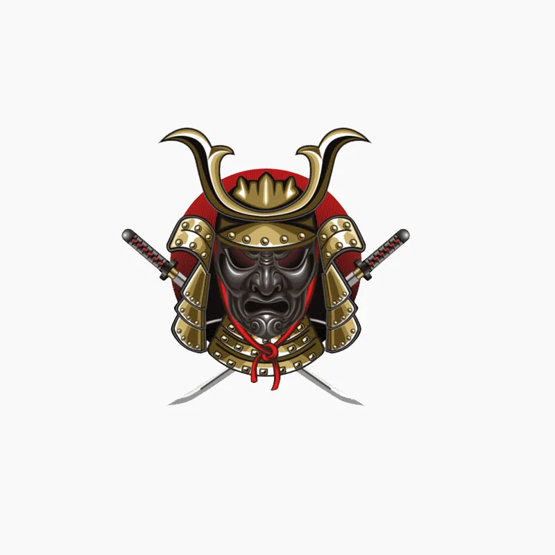 

Mask Katana Personality Car Sticker Fashion Cool Motorcycle Cars Accessories PVC Windshield Decoration Waterproof Decal 12*11cm
