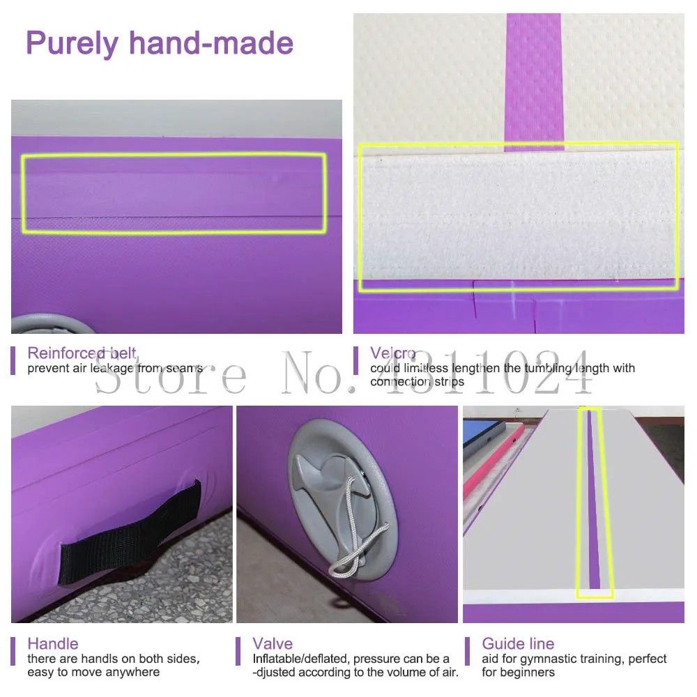 Дешево Надувной матрас для акробатики с воздушной дорожкой 26 футов х 3,3 фута надувной матрас для акробатики матрас для чарлидинга йоги пляжная лод...