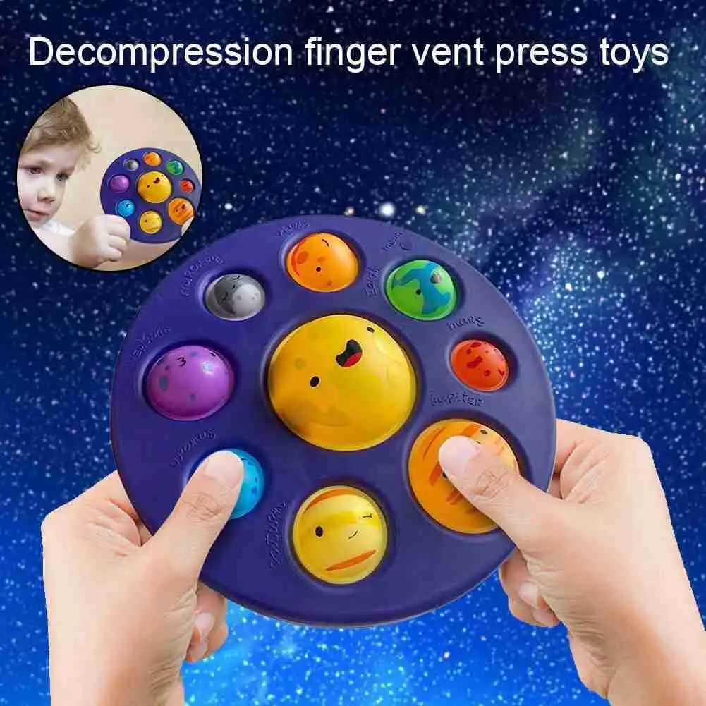

Восемь планет простой улыбающегося Непоседа сенсорные милые плюшевые игрушки, игрушка для снятия стресса антистрессовый доска аутизм, тре...
