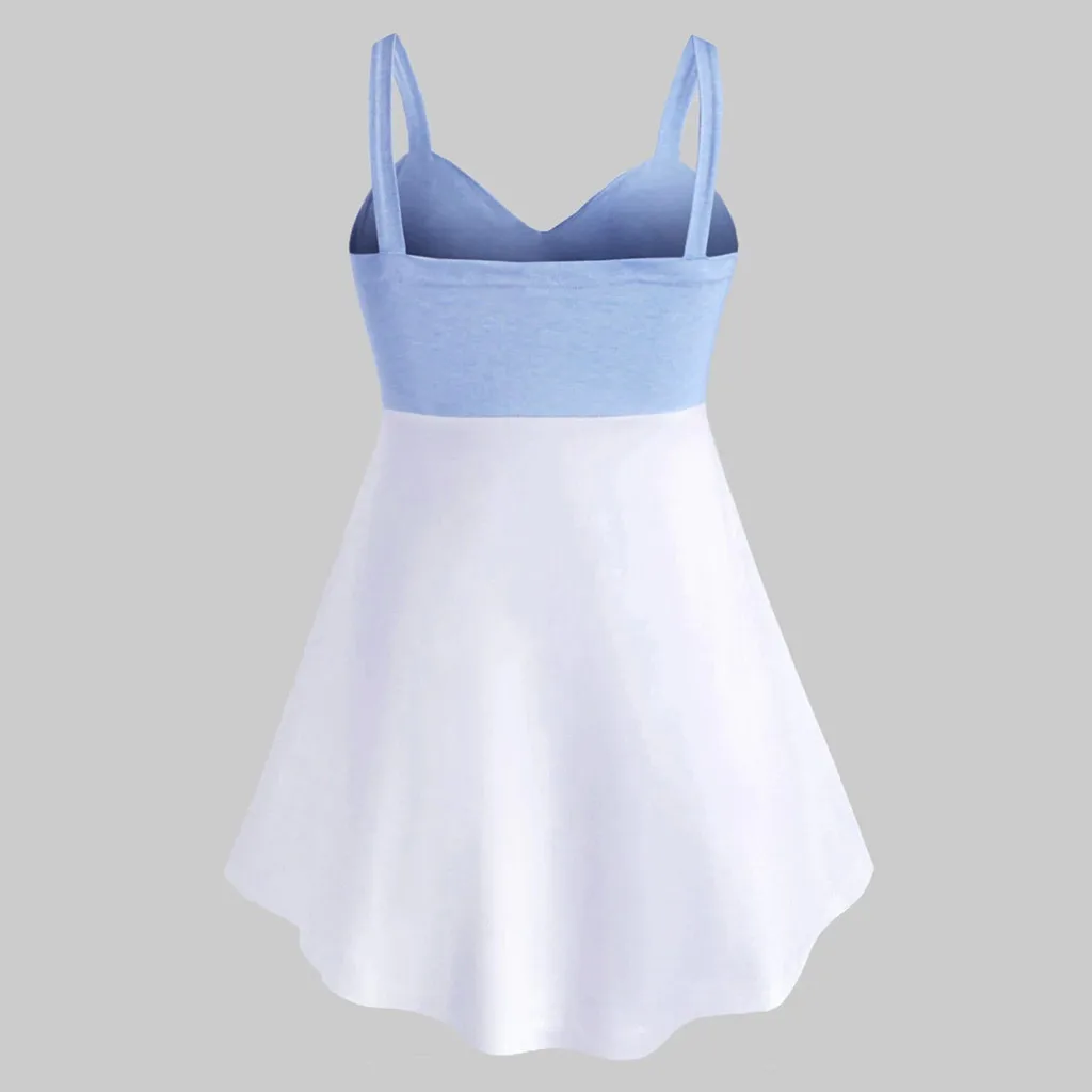 Жилет женский с V образным вырезом мягкая Свободная майка без рукавов принтом