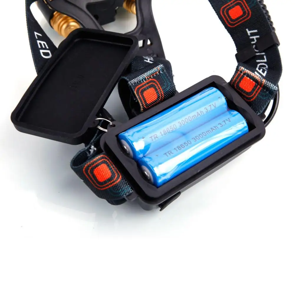 

Newest 3.7V 2400LM T6 IPX4 Waterproof LED Headlamp 4 Modes Flexible Zoom Highlight for Outdoor camping climbing night riding