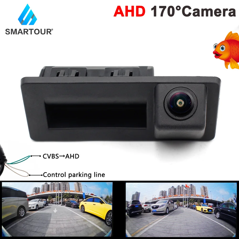 

SMARTOUR For Audi A3 A4 A5 A6 S5 VW Passat Golf Polo Tiguan Touareg B6 B7 AHD Vehicle Rear View Camera Car handle Backup CAM