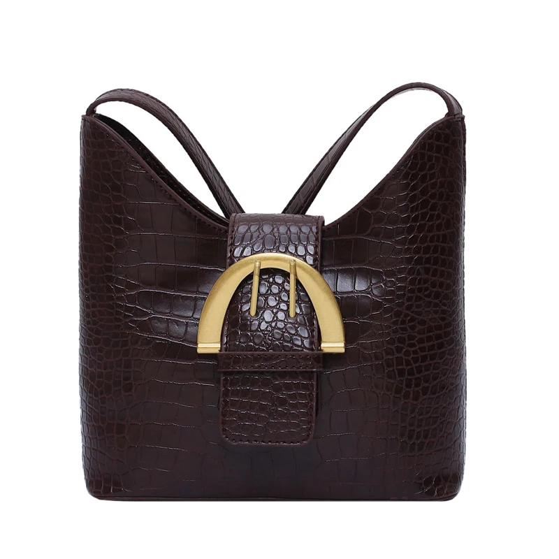 

Female Shoulder Bag PU Leather Bucket Bags for Women Small Solid Color Crossbody Bag Female Shoulder Messenger Bag Handbags