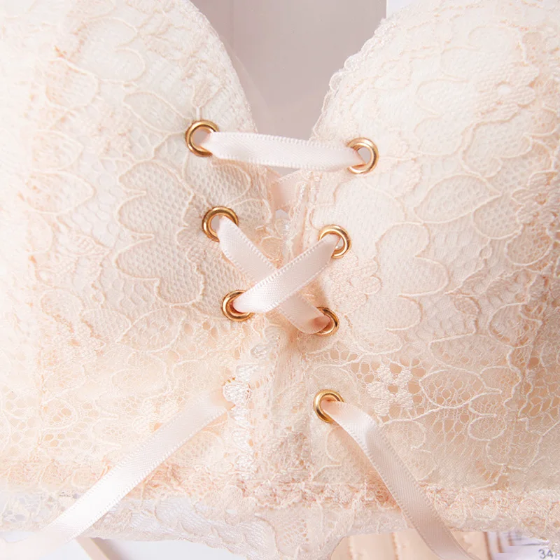 

Newest Push up Lace Bra No Underwire Seamless Soft Adjustable Bra Women Underwear