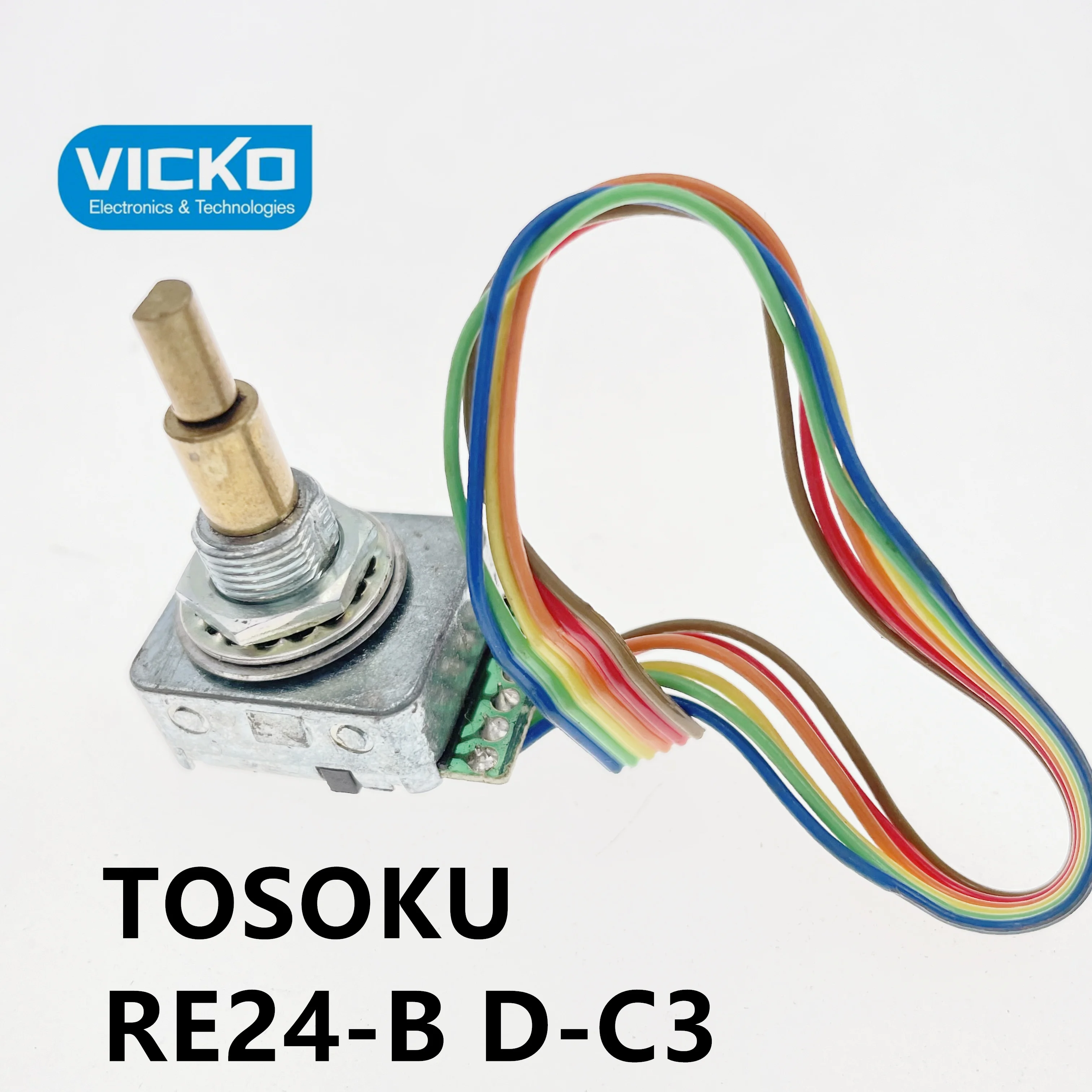 [VK] б/у TOSOKU RE24-B 25C 743 3 V с 24-ступенчатым оптическим датчиком stepper 6 ножной вал 25 мм