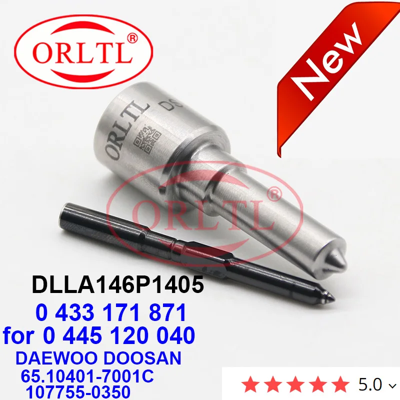 Форсунка инжектора дизельного двигателя DLLA146P1405 0 433 171 871 для 0445120040 445 120 040 DAEWOO DOOSAN 65