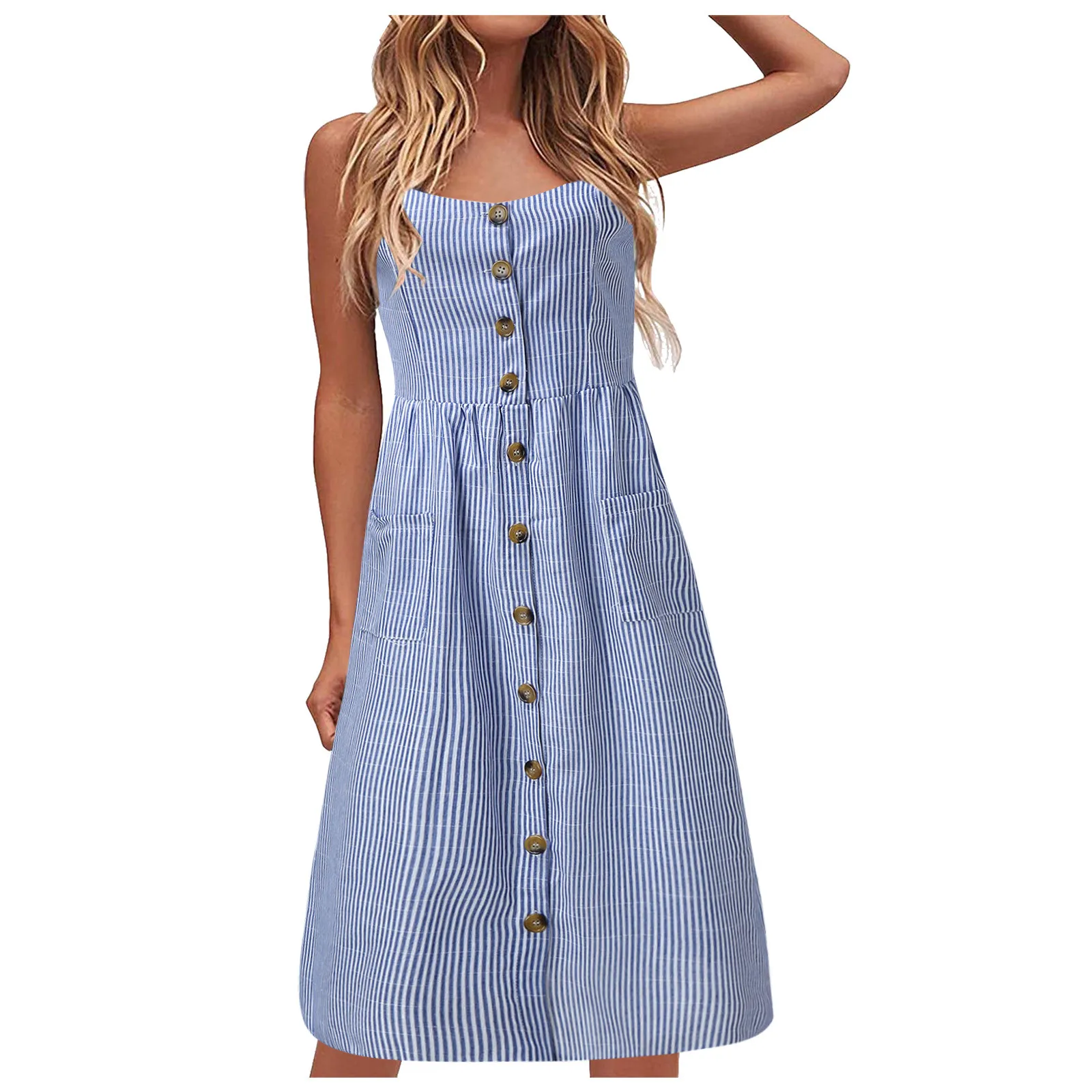 

Dresses For Women Summer 2021 Women's Fashion Casual V-Neck Sleevedless Strap Open Back Sexy Print Dress Сарафан Женский Летний