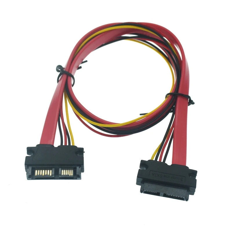 Slimline SATA 13pin мужской 7 + 6 Женский Удлинительный кабель для тонкий DVD +/ RW 30 см 50