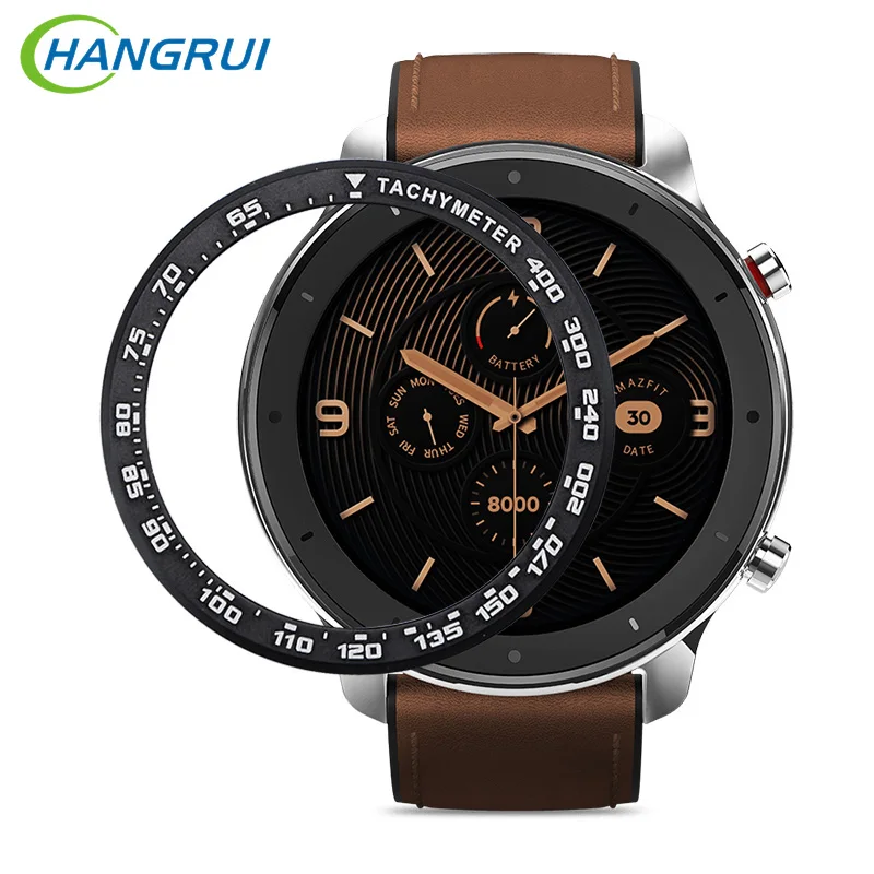 Hangrui металлический внешний край крышки для Xiaomi Amazfit GTR 47 мм ободок кольцо циферблат шкала скорости ТАХИМЕТР чехол для Amazfit GTR 47 чехол