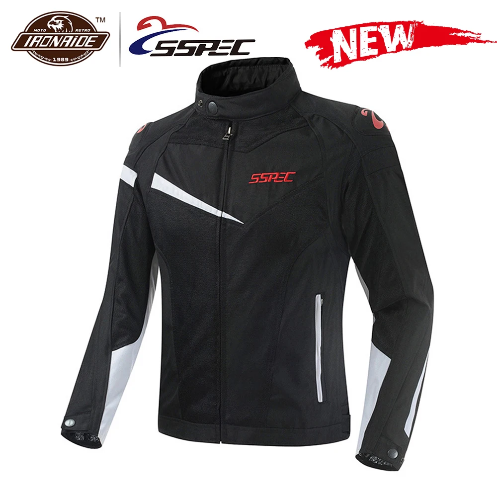 SSPEC мотоциклетная куртка Мужская ветрозащитная для езды на гоночном мотоцикле