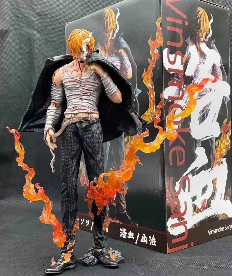 

Фигурка героя аниме Vinsmoke Sanji, 28 см, Боевая форма, повязка с культивами крови, Большая фигурка, модель Luffy Roronoa Zoro Bro