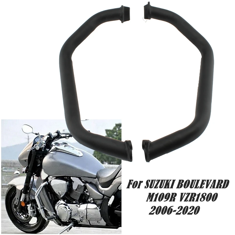 

Motorcycle Highway Engine Guard Bumper Stunt Cage Crash Bars Rail Front Side Protector For SUZUKI BOULEVARD M109R VZR1800 06-20