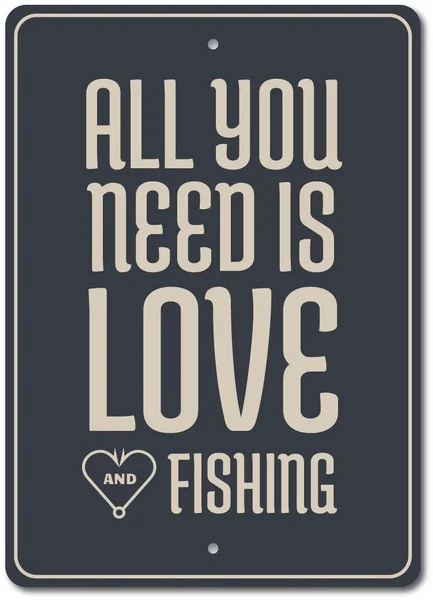 

Tony 332 Victor Fishing Enthusiast Gift Fishing Phrase Tin Sign Fishing Sign