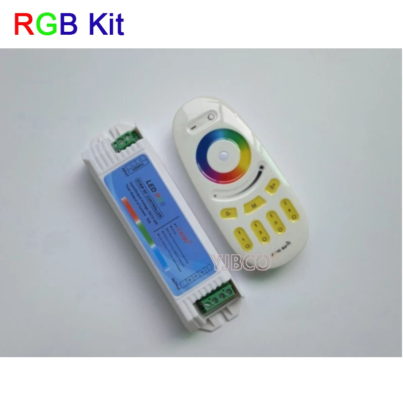 

DC12-24V 2.4G 4 Zone Long plastic shellpress Wireless Remote Dimmimg CT/RGB/RGBW LED Remote Controller for 5050 3528 LED Strip