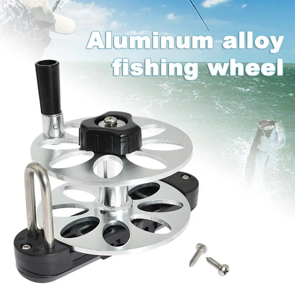 

Fishing Reels Solid Adjustable Aluminum Alloy Speargun Split Spearfishing Rope Capacity Wheels For Outdoor Carp Reel Fishing
