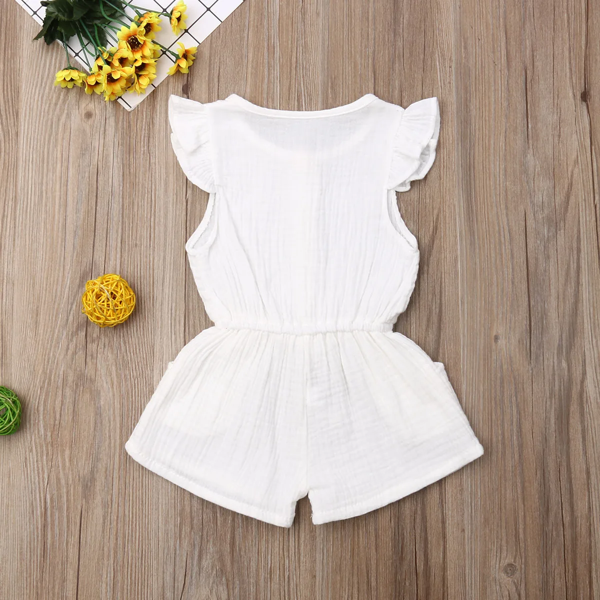 Детский летний комбинезон без рукавов с открытыми плечами | Мать и ребенок