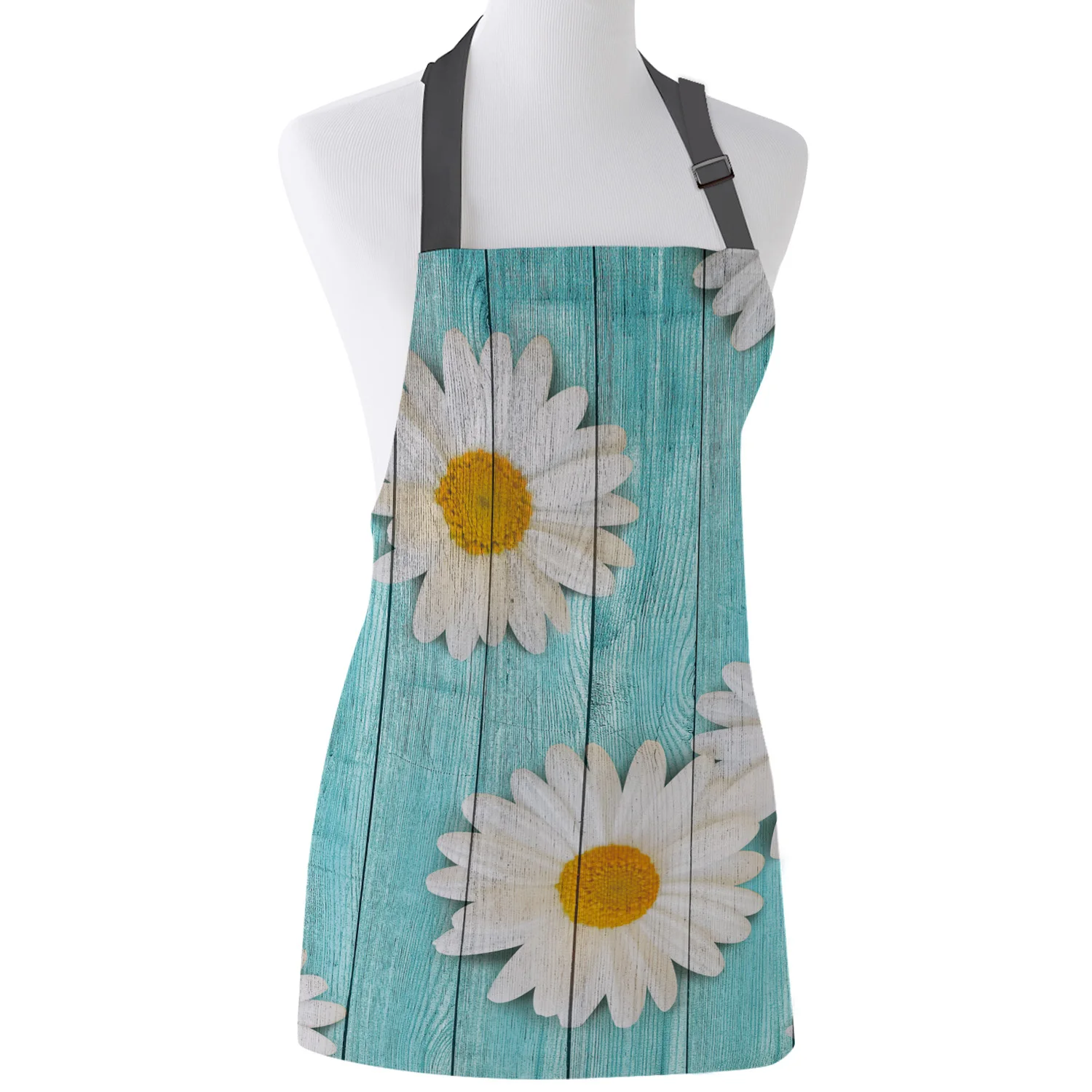 

Кухонный Фартук с ромашками и цветочным рисунком, регулируемые фартуки из парусины для мужчин, женщин, мужчин, детей, инструменты для уборки...