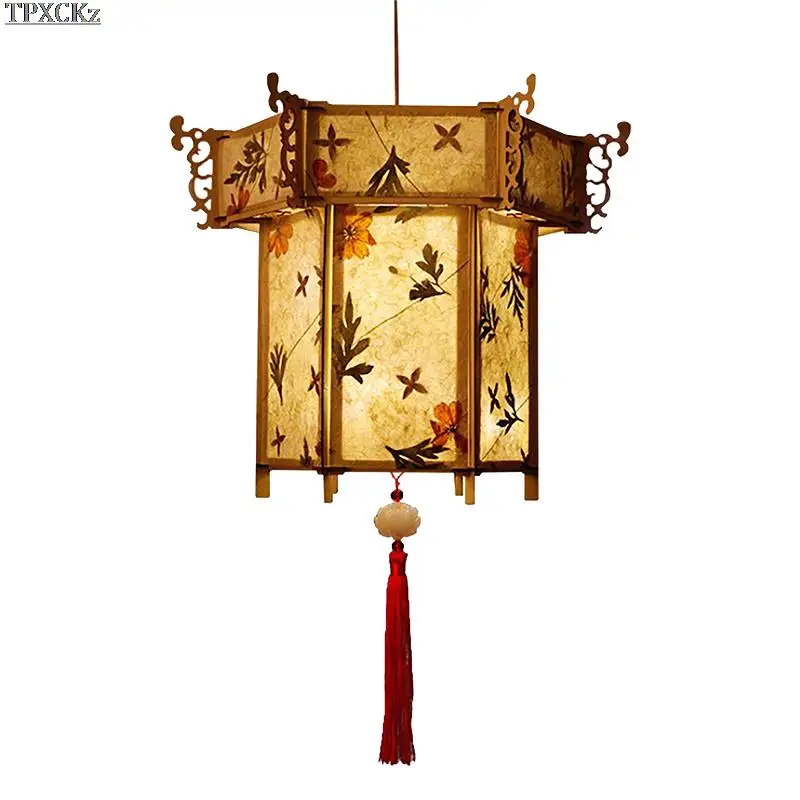 

New DIY Chinese Retro Style Palace Lantern Portable Blossom Flower Light Lamp Party Glowing Lanterns For Chinese New Year