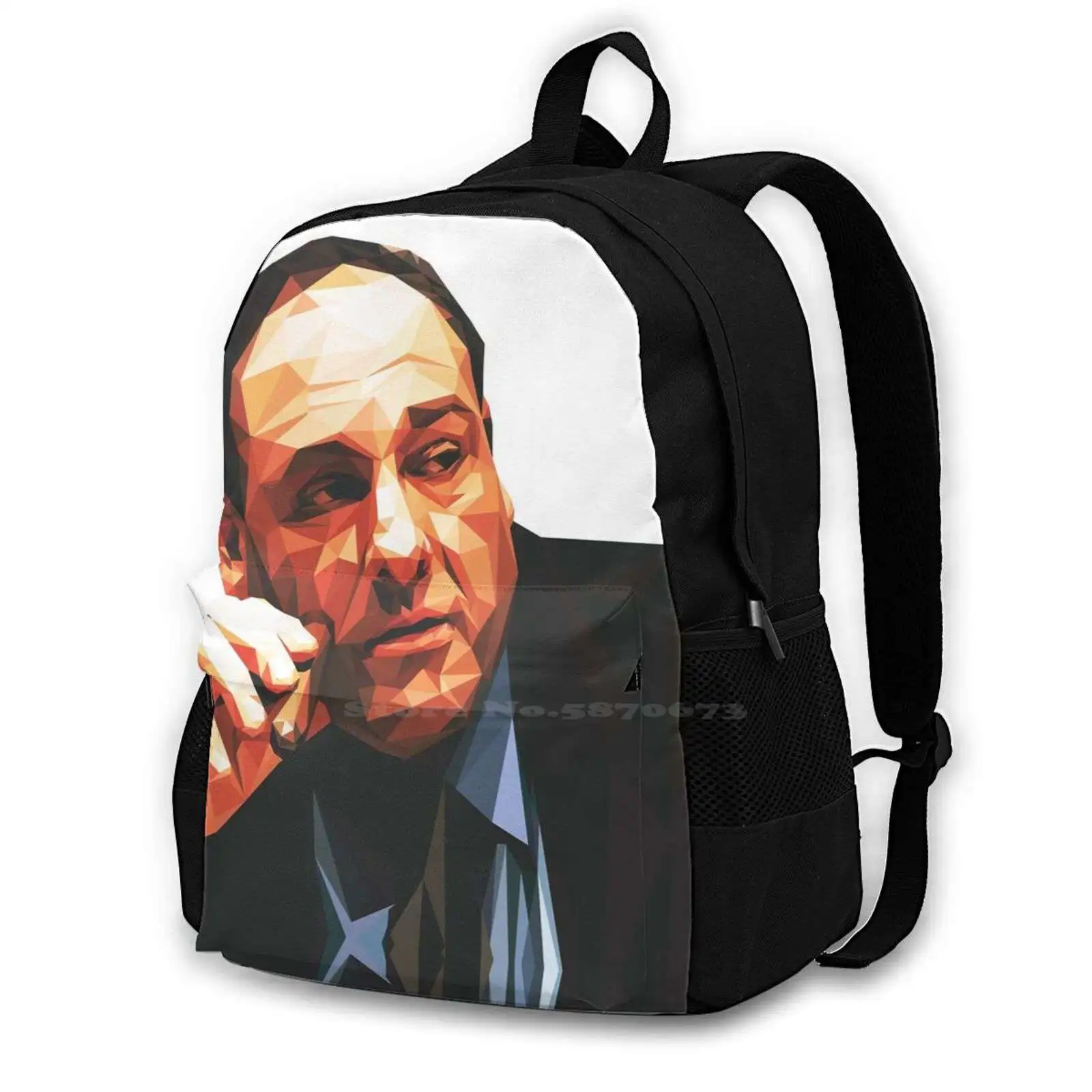 

The Sopranos Fashion Bags Travel Laptop Backpack The Sopranos James Gandolfini Paulie Walnuts Tony Soprano Silvio Dante