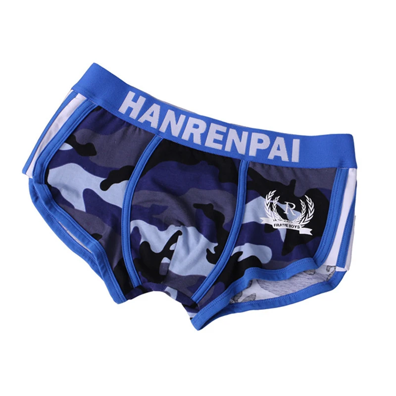 

3 шт., мужские хлопковые трусы-боксеры с U-образным выпуклым мешочком