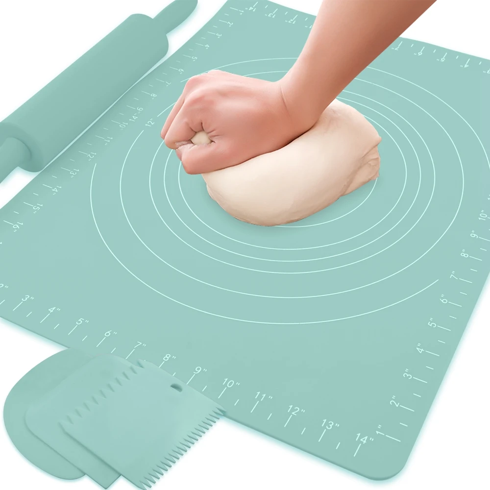 Набор для выпечки EHZ с пластины для раскатывания теста, силиконовой подставкой для замешивания, листом для взвешивания и лопаткой для лапши Домашние кухонные инструменты