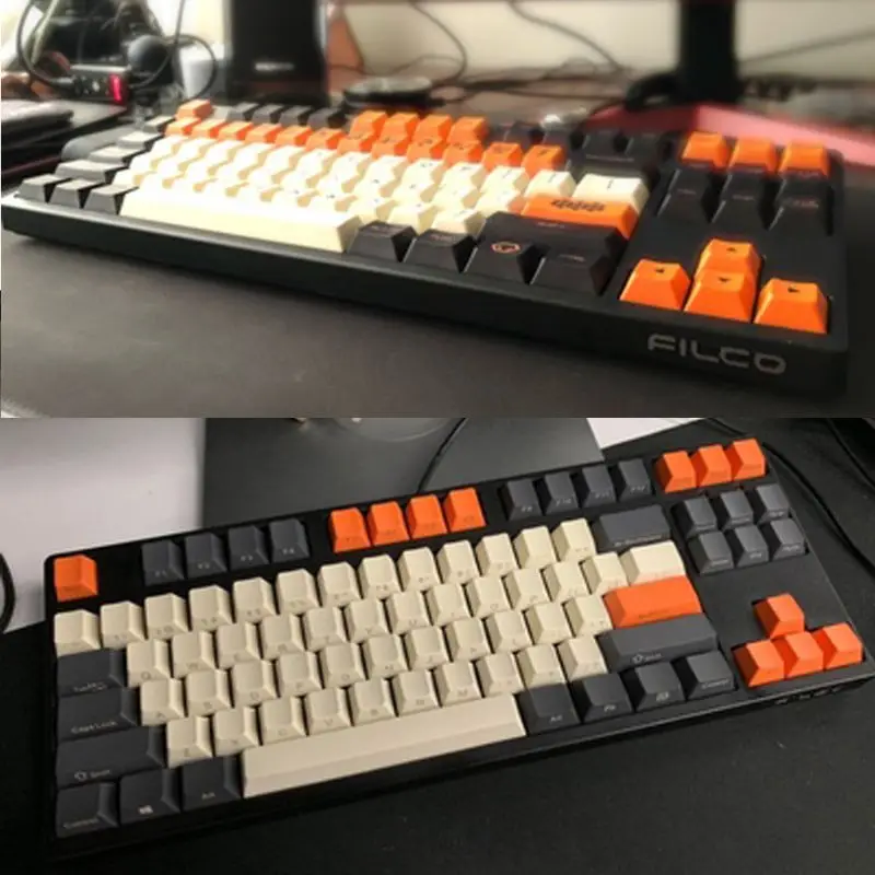 Карбоновый ЦВЕТ 104 + 21 клавиша лазерная резьба OEM профиль PBT для filco Cherry G80-3800 3850 3000