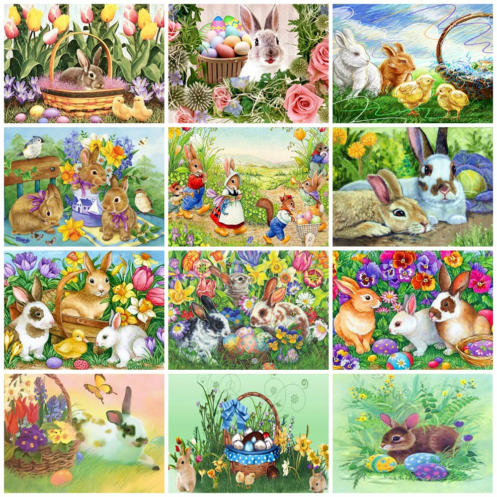 

Набор для алмазной вышивки, кролик, Пасха