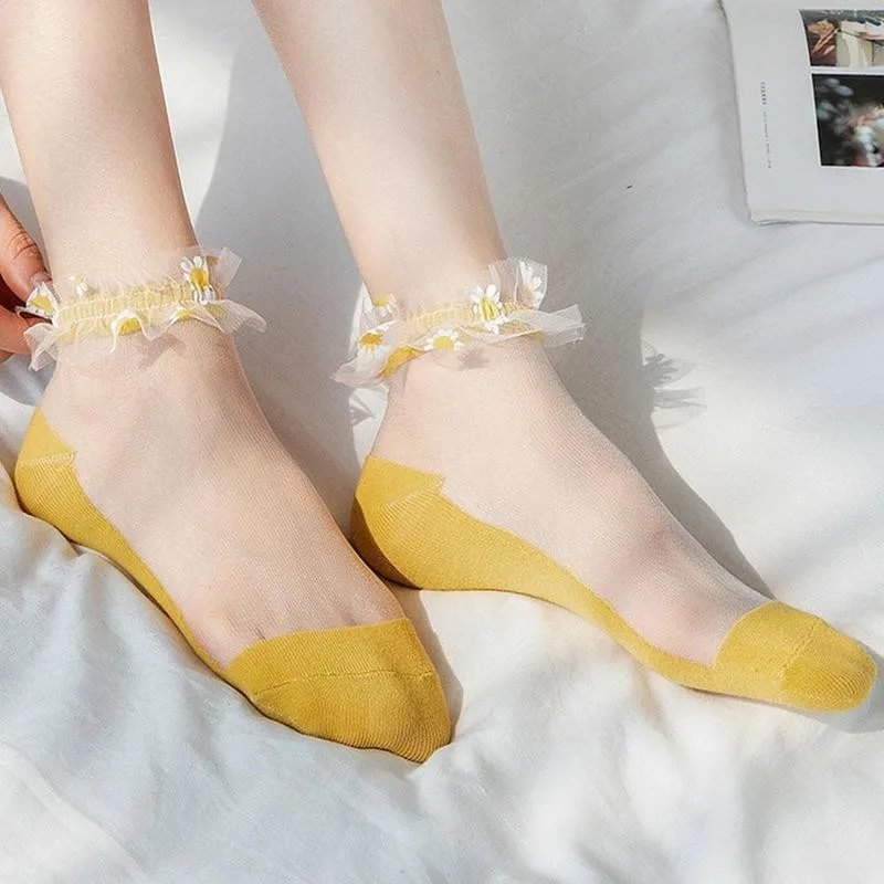 

Fashion Harajuku Ankle Socks Lace Cute Kawaii Calcetines Femme Socks Sokken Designer Women Ladies Short Meias Chaussette So U1B6