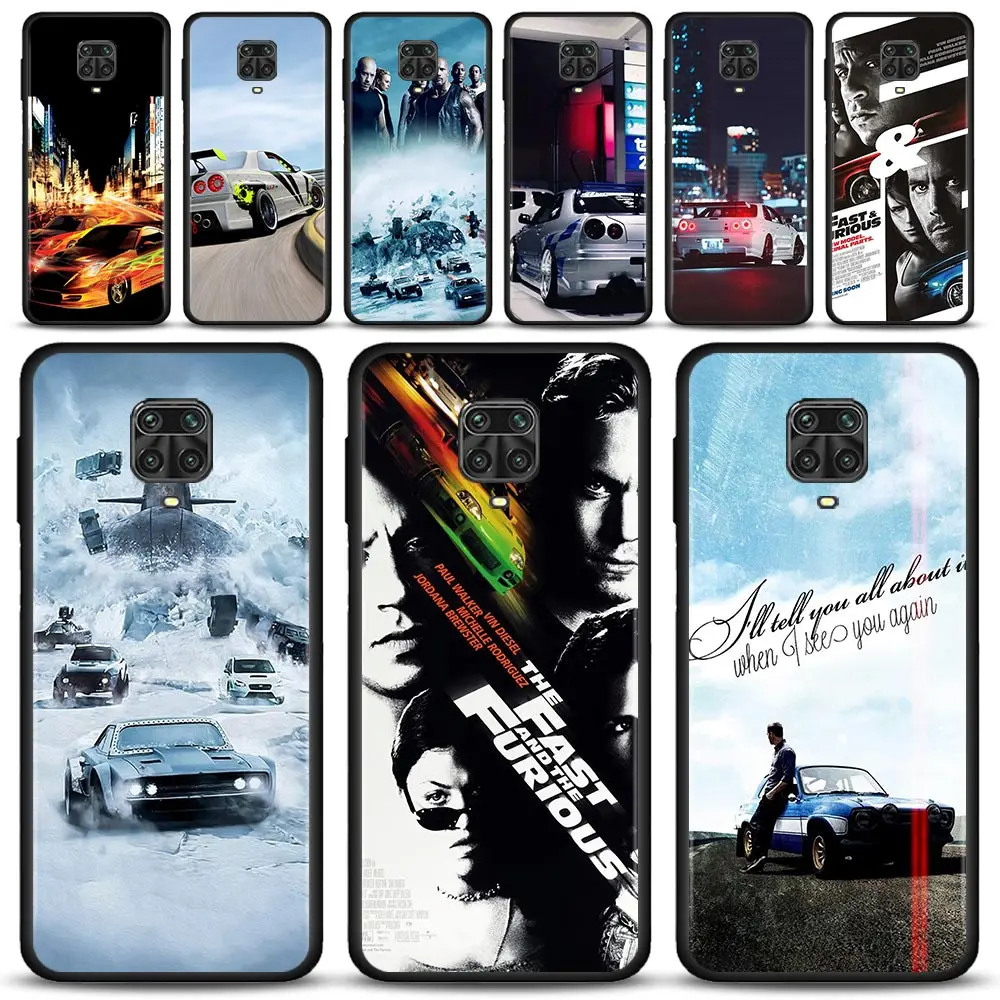 

SmartPhone Case For Xiaomi Redmi Note 9S 9 8 11 10 Pro Max Lite 9C 9A Note 8T 9T 7A Silicone Coque Hot Movie Fast and Furious