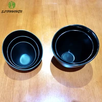 black frost a5 melamine dinnerware restaurant hotel commercial tableware cafeteria hot pot vegetable bowl dish washing machine
