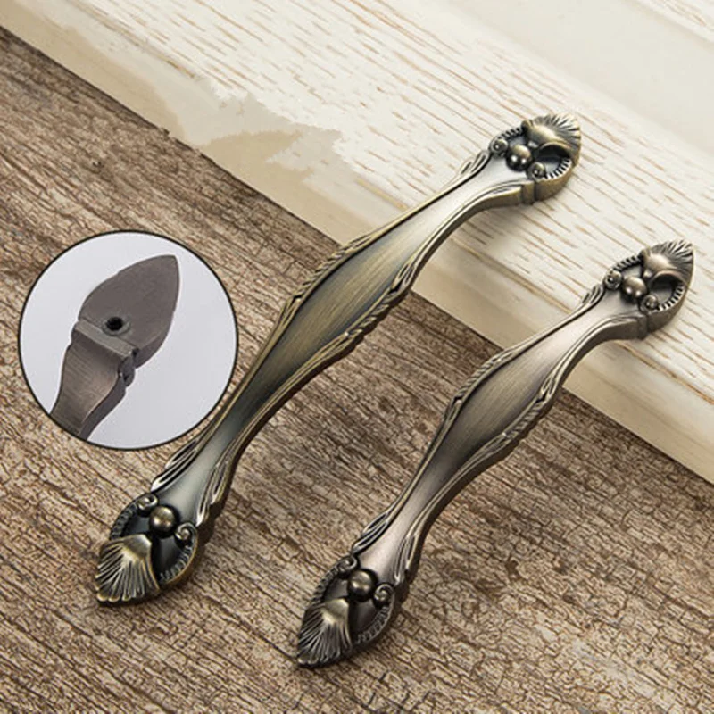 Европейская винтажная бронзовая мебель ручки ящика для обувного шкафа дверного