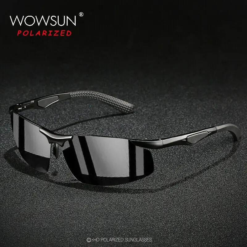 

Polarized Sunglasses Men Women Aluminum Magnesium Frame Sports Driving Glasses