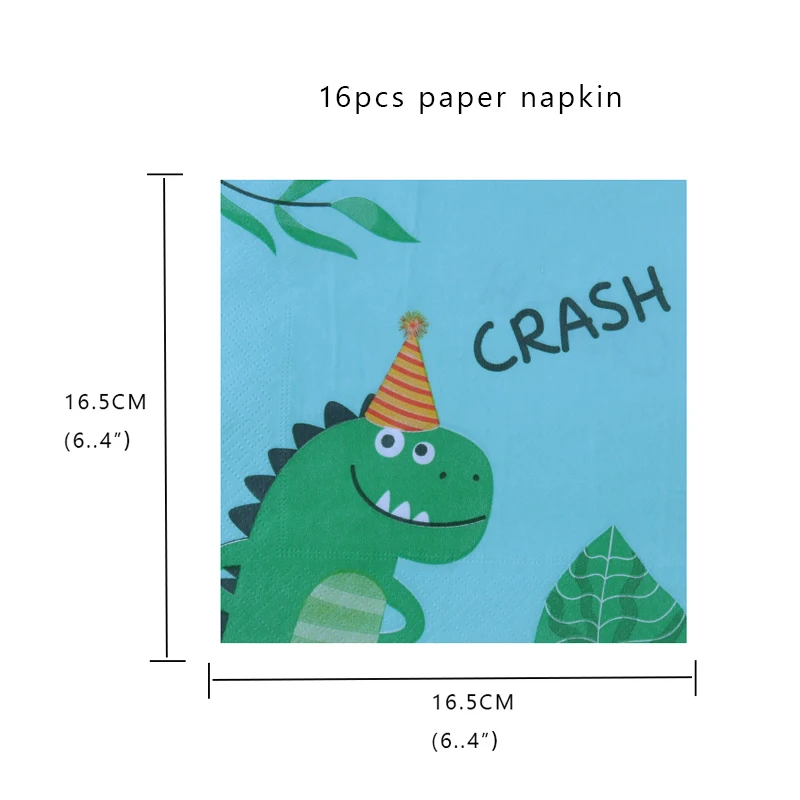 

49pcs Dinosaur Birthday Party Supplies Dino Disposable Tableware Plate Will One Birthday Party Decoration Boy Kids Baby Shower