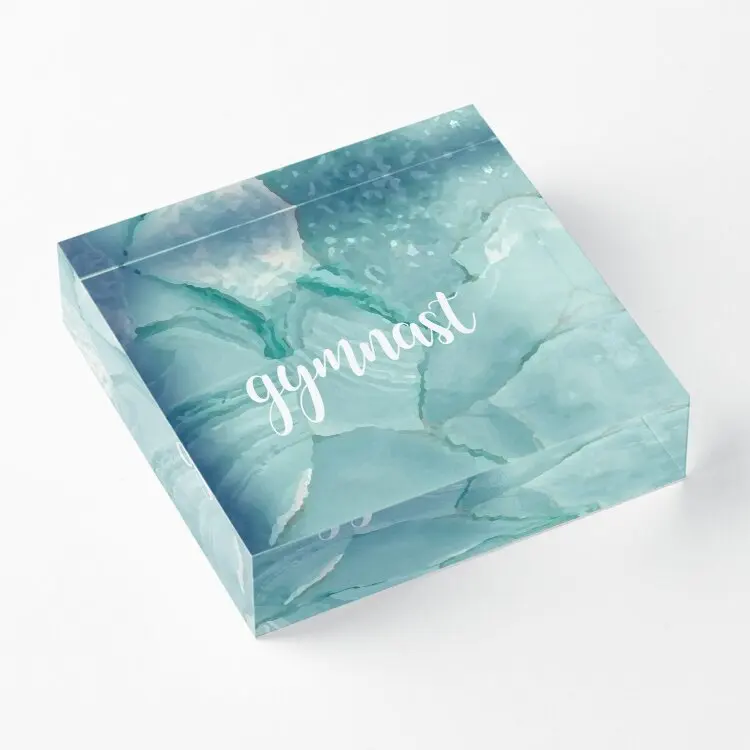 

Gymnast Diamond Acrylic Block Process Board Stamping Decoration Photos Fashionable Cute Family Funny Art Clear Print Bedroom