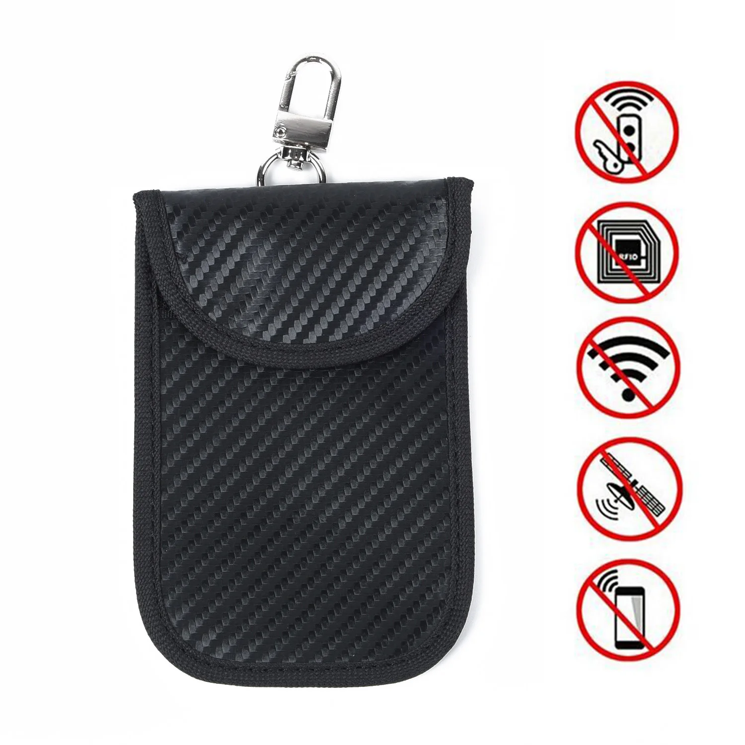 GSM RFID Car Key Cover LTE Shielding Blocking Signal Bag Case Protection Black Information Anti-scanning | Автомобили и мотоциклы