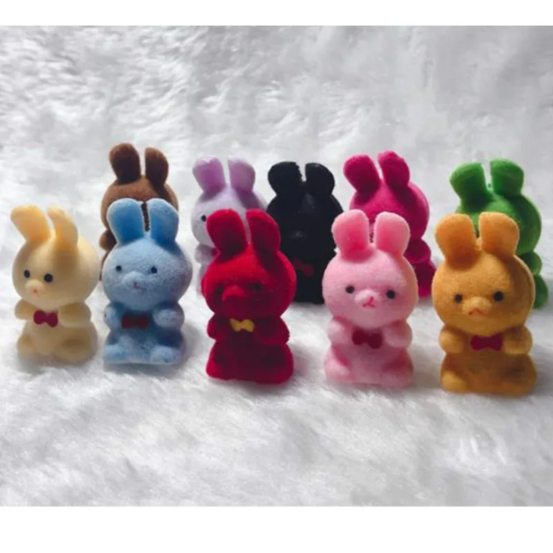 Милый милый бархатный розовый кролик 20 шт./лот игрушки для девочек подарок на
