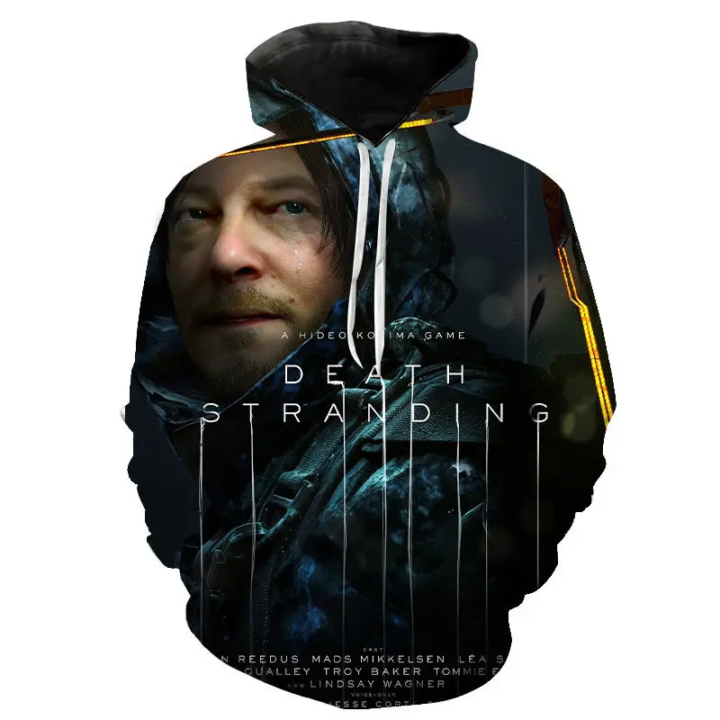 2020 новые толстовки с капюшоном Death Stranding повседневные уличная одежда 3D принтом