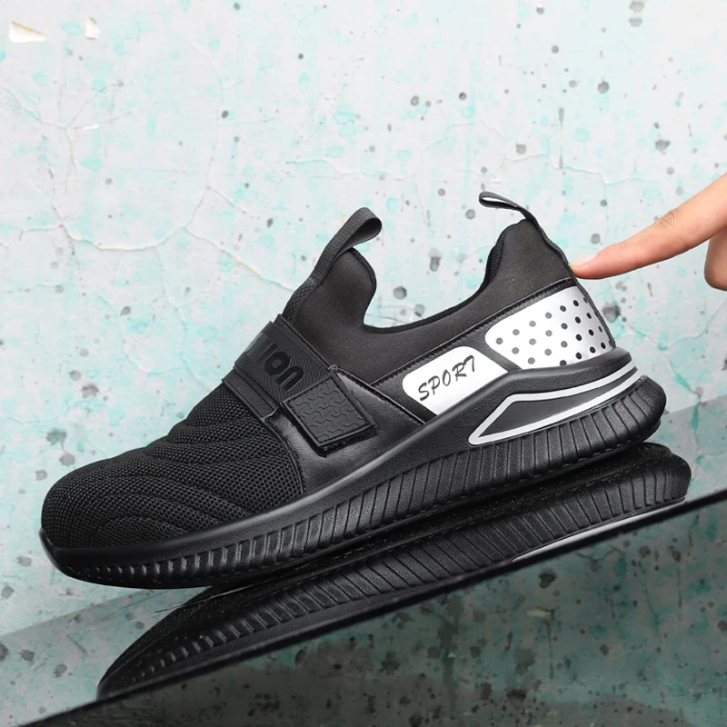 

New Steel Toe Shoes Work Sneakers Men Safety Shoes Puncture-Proof Security Industrial Shoes Lightweight Work Shoes Dropshipping