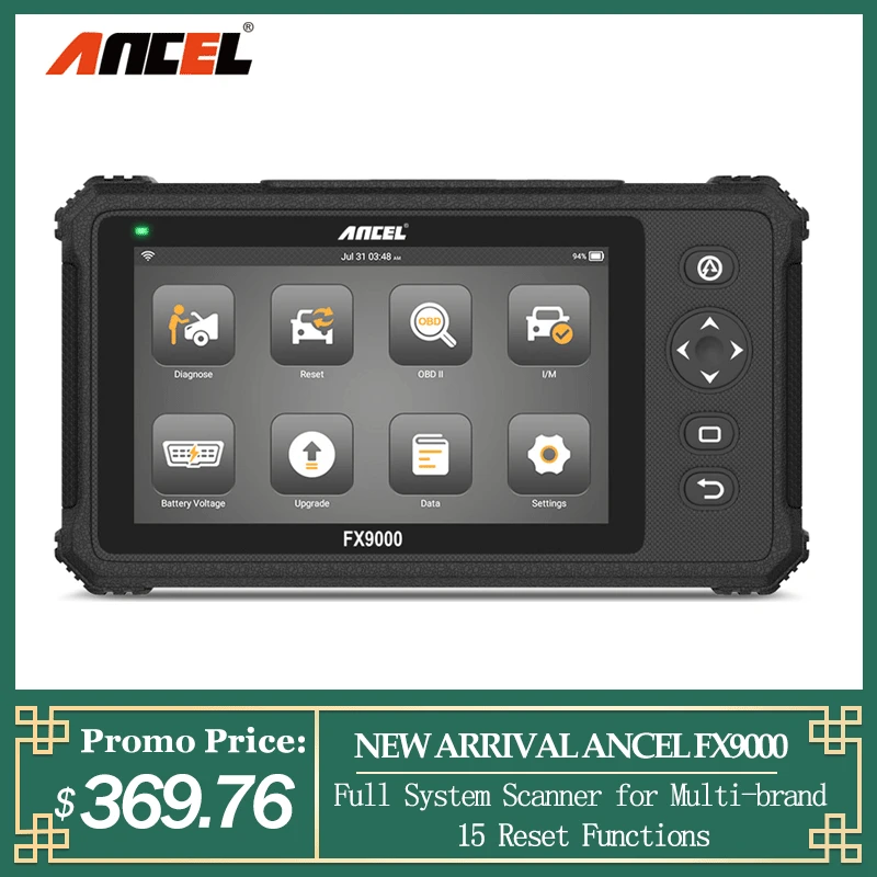 ANCEL FX9000 все системы OBD2 автоматический сканер IMMO EPB DPF SAS AFS TPMS сброс масла