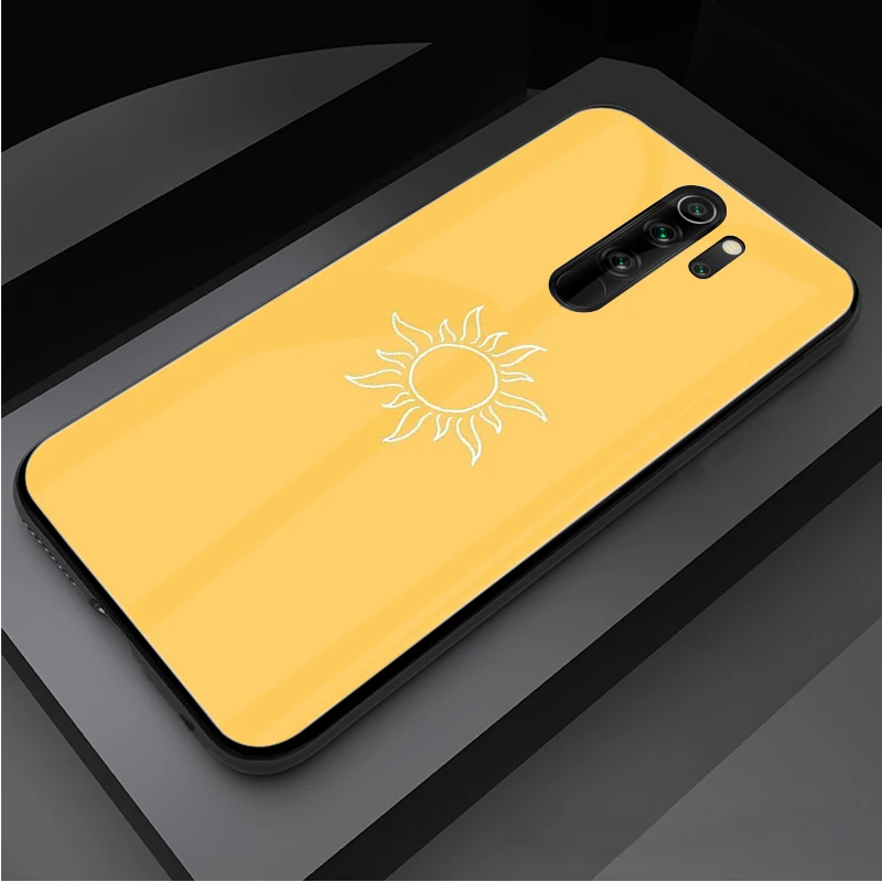 Tangled princess sun moon Tempered Glass Phone Case For Redmi Note 5 6 7 8 9 Pro Note8T Note9S Redmi8 Cover Shell | Мобильные