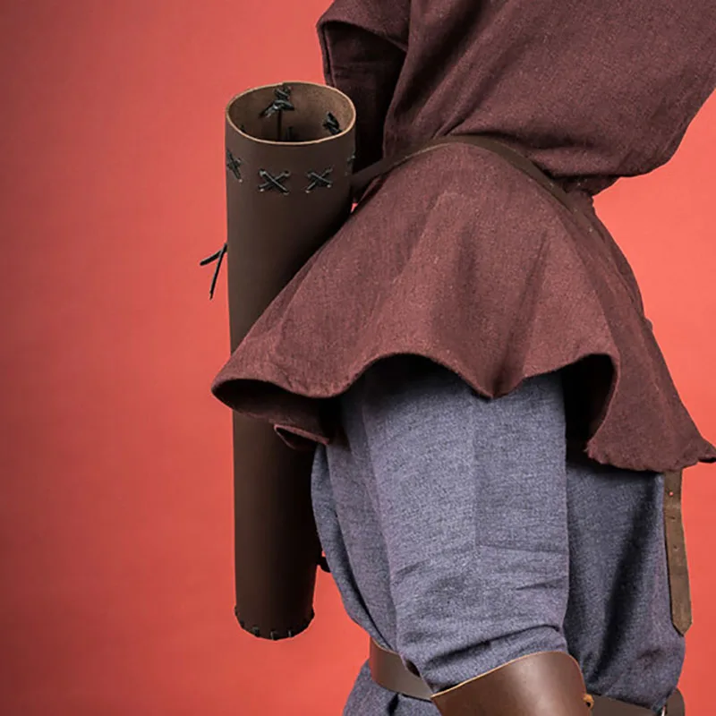 Кожаный чехол для стрельбы из лука в средневековом стиле держатель стрел