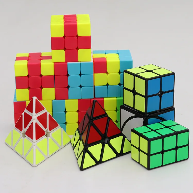 Qiyi Teaching Puzzles series 3x3 cubo Magico Unicorn Pudding IVY Lvy Bumpy Little Red Hat Magic Cube set Speed 3x3x3 Toys | Игрушки и