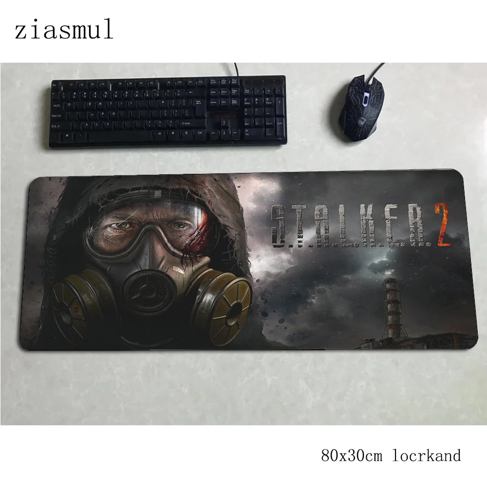 Stalker padmouse 80x30 см игровой коврик для мыши с HD принтом большой коврик для мыши геймерский компьютерный стол высокое качество коврик notbook mousemat pc