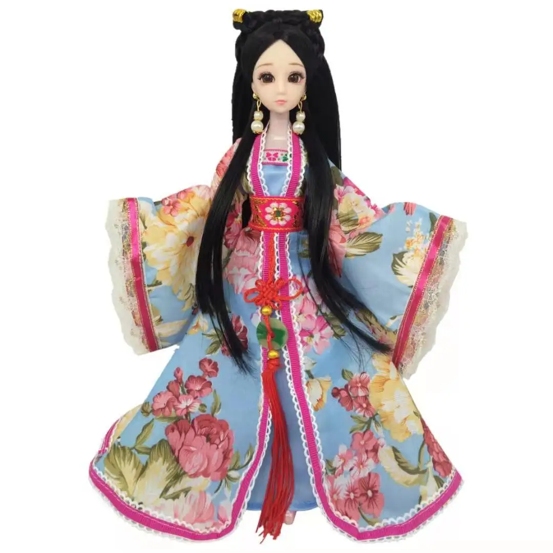 Древняя платья принцессы для куклы Барби, косплей традиционным китайским стилем костюма красоты, аксессуары для девочек 1/6 BJD, подарок девочке.