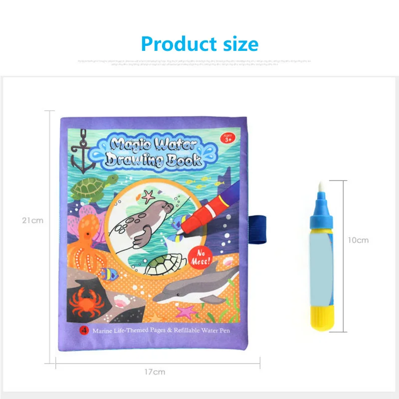 

Water Drawing Book Magic Water Drawing Book Coloring Book Painting Board Doodle Book In Drawing Toys Educational Toys For Kids